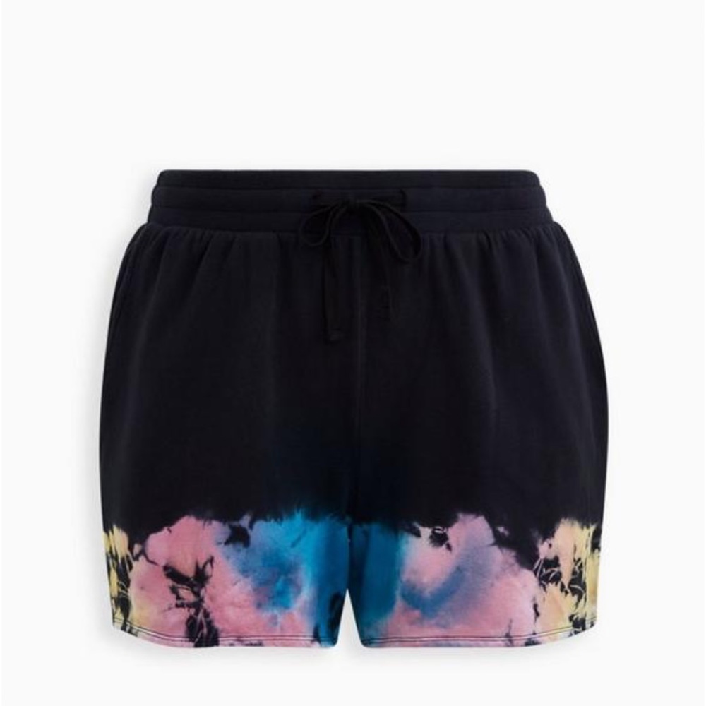 Torrid LoveSick Faded Wash Zip Up Hoodie & Shorts - Picture 3 of 4